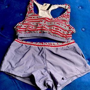 Two piece bathing suit